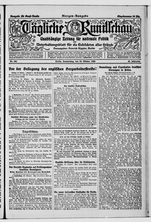 Tägliche Rundschau vom 28.10.1920