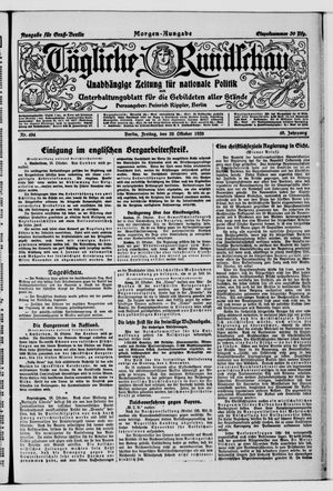 Tägliche Rundschau on Oct 29, 1920