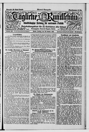Tägliche Rundschau on Oct 29, 1920
