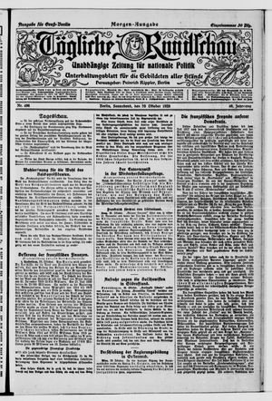 Tägliche Rundschau vom 30.10.1920