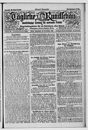 Tägliche Rundschau vom 30.10.1920