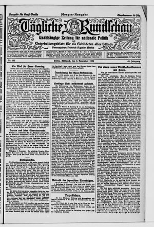 Tägliche Rundschau vom 03.11.1920