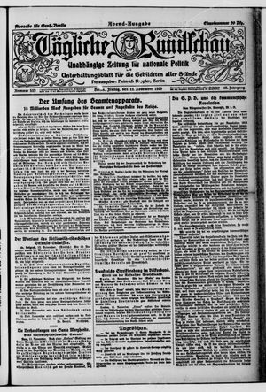 Tägliche Rundschau vom 12.11.1920