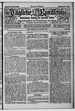 Tägliche Rundschau vom 16.11.1920