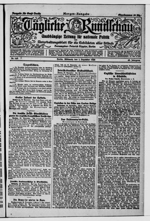 Tägliche Rundschau vom 01.12.1920