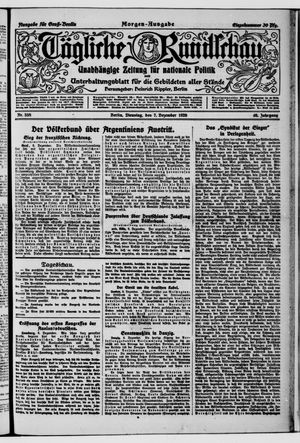 Tägliche Rundschau vom 07.12.1920