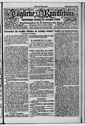 Tägliche Rundschau vom 07.12.1920