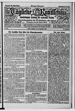 Tägliche Rundschau vom 10.12.1920