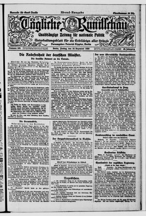 Tägliche Rundschau vom 10.12.1920