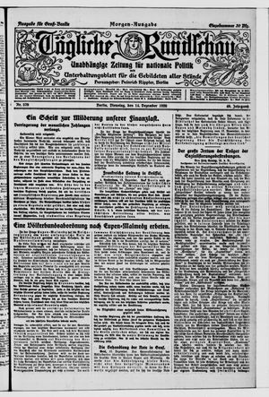 Tägliche Rundschau vom 14.12.1920