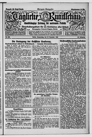 Tägliche Rundschau vom 23.12.1920