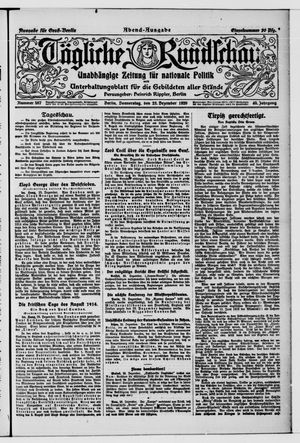 Tägliche Rundschau vom 23.12.1920