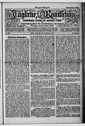 Tägliche Rundschau vom 25.12.1920