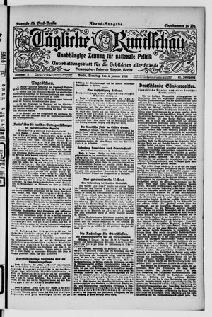Tägliche Rundschau on Jan 4, 1921