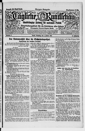 Tägliche Rundschau on Jan 4, 1921