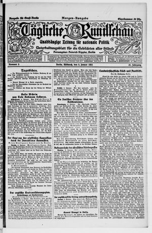 Tägliche Rundschau on Jan 5, 1921