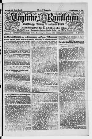 Tägliche Rundschau on Jan 6, 1921