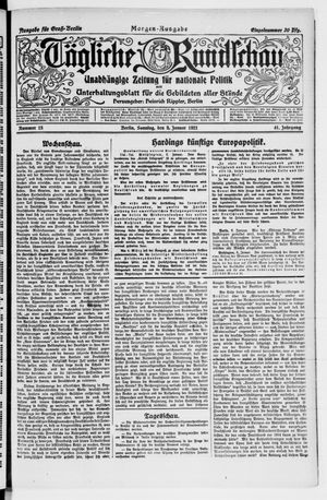 Tägliche Rundschau on Jan 9, 1921