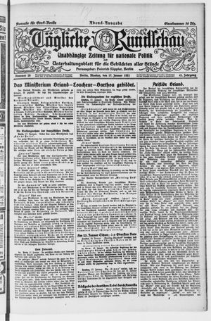 Tägliche Rundschau vom 17.01.1921