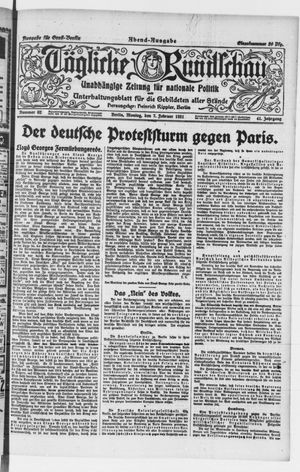 Tägliche Rundschau vom 07.02.1921