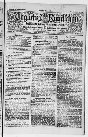Tägliche Rundschau vom 23.02.1921
