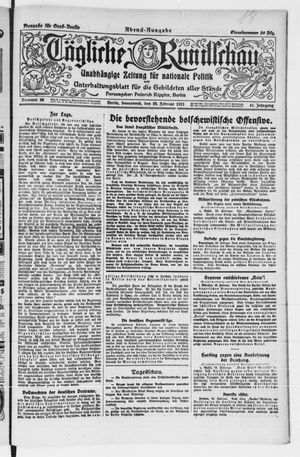 Tägliche Rundschau vom 26.02.1921