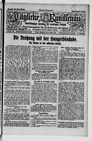 Tägliche Rundschau on Mar 2, 1921