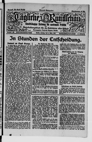 Tägliche Rundschau on Mar 4, 1921