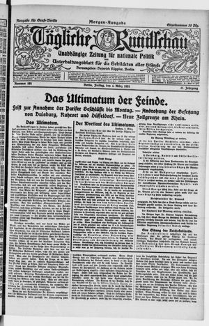 Tägliche Rundschau on Mar 4, 1921