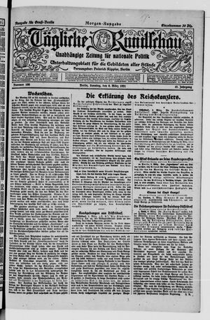 Tägliche Rundschau on Mar 6, 1921
