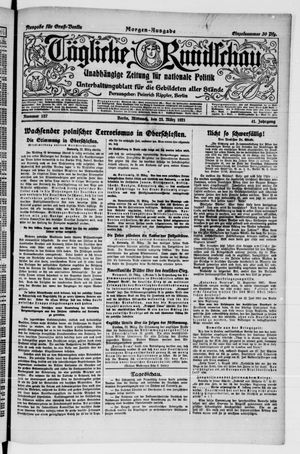Tägliche Rundschau on Mar 23, 1921