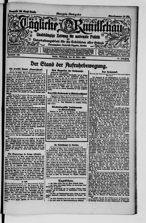 Tägliche Rundschau on Mar 30, 1921