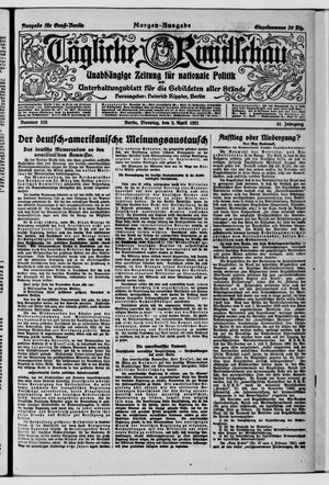 Tägliche Rundschau on Apr 5, 1921