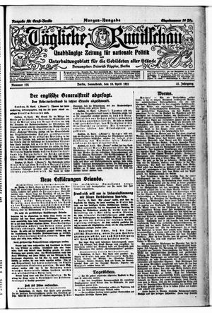 Tägliche Rundschau vom 16.04.1921