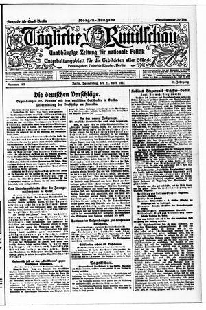 Tägliche Rundschau on Apr 21, 1921