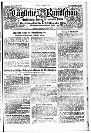 Tägliche Rundschau on May 3, 1921
