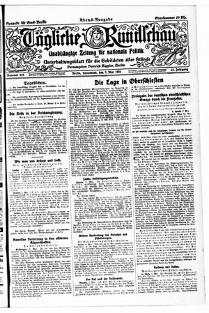 Tägliche Rundschau on May 7, 1921