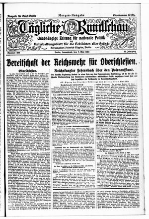 Tägliche Rundschau on May 7, 1921
