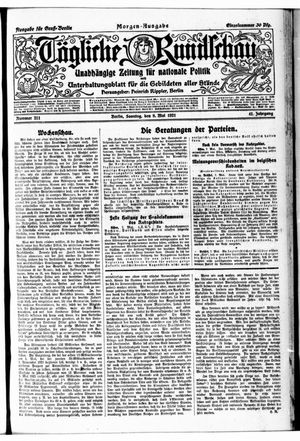 Tägliche Rundschau vom 08.05.1921