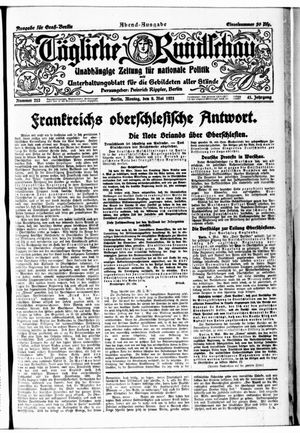Tägliche Rundschau on May 9, 1921