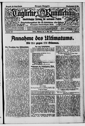 Tägliche Rundschau on May 11, 1921