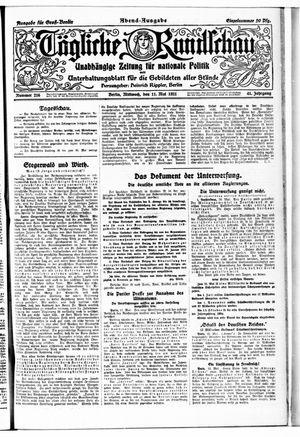 Tägliche Rundschau vom 11.05.1921