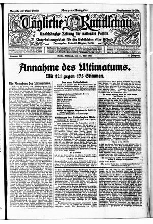 Tägliche Rundschau vom 11.05.1921