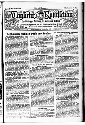 Tägliche Rundschau on May 14, 1921