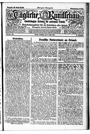 Tägliche Rundschau vom 15.05.1921