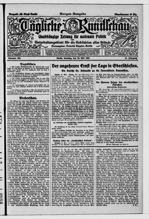 Tägliche Rundschau on May 22, 1921