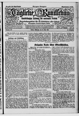 Tägliche Rundschau on May 25, 1921
