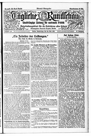 Tägliche Rundschau vom 26.05.1921