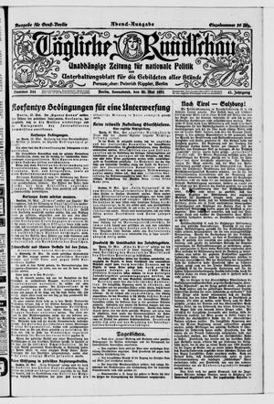 Tägliche Rundschau on May 28, 1921