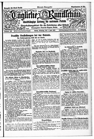 Tägliche Rundschau on Jun 7, 1921